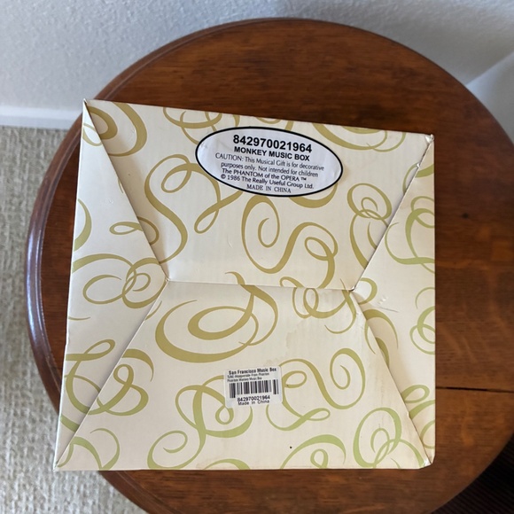 Vintage 1986 Phantom of the Opera Monkey Music Box With Box - Picture 7 of 7